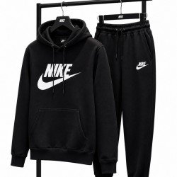 PREMIUM COTTON ΣΕΤ ΦΟΡΜΑΣ ΜΕ ΚΟΥΚΟΥΛΑ | ΜΑΥΡΟ NIKE ΜΕΓΑΛΟ ΛΟΓΟΤΥΠΟ