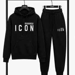 PREMIUM COTTON ΣΕΤ ΦΟΡΜΑΣ ΜΕ ΚΟΥΚΟΥΛΑ | ΜΑΥΡΟ ICON ΜΕΓΑΛΟ ΛΟΓΟΤΥΠΟ