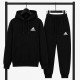 PREMIUM COTTON ΣΕΤ ΦΟΡΜΑΣ ΜΕ ΚΟΥΚΟΥΛΑ | ΜΑΥΡΟ ADIDAS ΜΙΚΡΟ ΛΟΓΟΤΥΠΟ