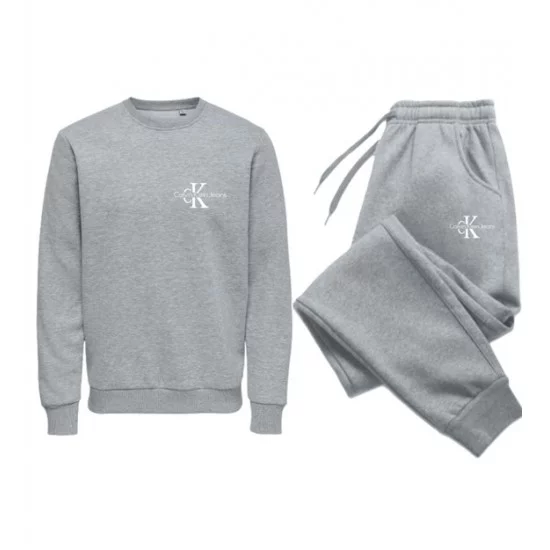 ΣΕΤ ΦΟΡΜΕΣ ΛΑΙΜΟΚΟΨΗ 100% COTTON - ΓΚΡΙ - CALVIN KLEIN ΜΙΚΡΟ