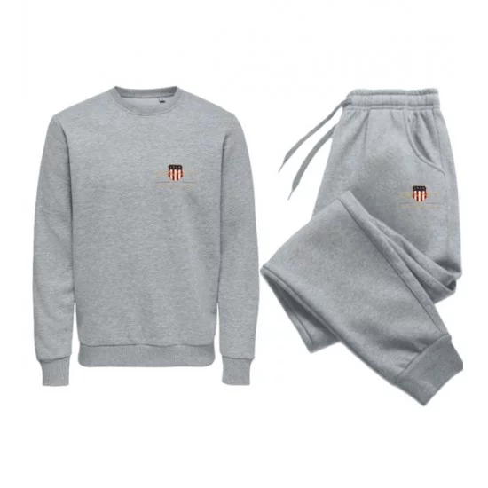 ΣΕΤ ΦΟΡΜΕΣ ΛΑΙΜΟΚΟΨΗ 100% COTTON - ΓΚΡΙ - GANT ΜΙΚΡΟ