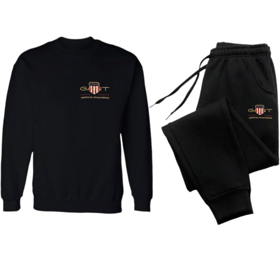 ΣΕΤ ΦΟΡΜΕΣ ΛΑΙΜΟΚΟΨΗ 100% COTTON - ΜΑΥΡΟ - GANT ΜΙΚΡΟ