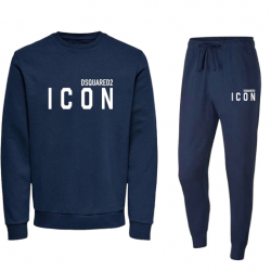 ΣΕΤ ΦΟΡΜΕΣ ΛΑΙΜΟΚΟΨΗ 100% COTTON - ΜΠΛΕ ΣΚΟΥΡΟ - ICON ΜΕΓΑΛΟ