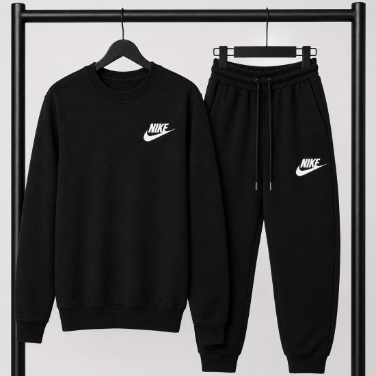 PREMIUM COTTON ΣΕΤ ΦΟΡΜΑΣ ΜΕ ΛΑΙΜΟΚΟΨΗ| ΜΑΥΡΟ NIKE ΜΙΚΡΟ ΛΟΓΟΤΥΠΟ