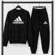 PREMIUM COTTON ΣΕΤ ΦΟΡΜΑΣ ΜΕ ΛΑΙΜΟΚΟΨΗ| ΜΑΥΡΟ ADIDAS ΜΕΓΑΛΟ ΛΟΓΟΤΥΠΟ