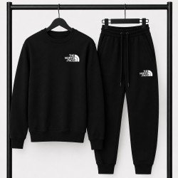 PREMIUM COTTON ΣΕΤ ΦΟΡΜΑΣ ΜΕ ΛΑΙΜΟΚΟΨΗ| ΜΑΥΡΟ THE NORTH FACE ΜΙΚΡΟ ΛΟΓΟΤΥΠΟ