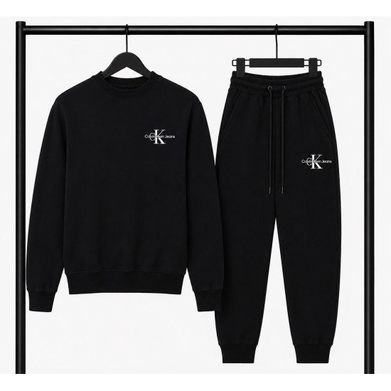 PREMIUM COTTON ΣΕΤ ΦΟΡΜΑΣ ΜΕ ΛΑΙΜΟΚΟΨΗ| ΜΑΥΡΟ CALVIN KLEIN ΜΙΚΡΟ ΛΟΓΟΤΥΠΟ