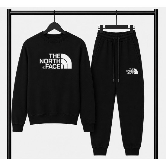 PREMIUM COTTON ΣΕΤ ΦΟΡΜΑΣ ΜΕ ΛΑΙΜΟΚΟΨΗ| ΜΑΥΡΟ THE NORTH FACE ΜΕΓΑΛΟ ΛΟΓΟΤΥΠΟ