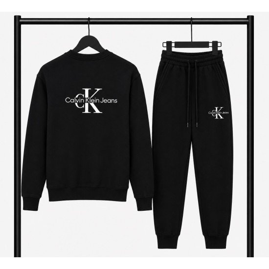 PREMIUM COTTON ΣΕΤ ΦΟΡΜΑΣ ΜΕ ΛΑΙΜΟΚΟΨΗ| ΜΑΥΡΟ CALVIN KLEIN ΜΕΓΑΛΟ ΛΟΓΟΤΥΠΟ
