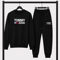 PREMIUM COTTON ΣΕΤ ΦΟΡΜΑΣ ΜΕ ΛΑΙΜΟΚΟΨΗ| ΜΑΥΡΟ TOMMY JEANS ΜΕΓΑΛΟ ΛΟΓΟΤΥΠΟ