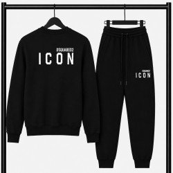 PREMIUM COTTON ΣΕΤ ΦΟΡΜΑΣ ΜΕ ΛΑΙΜΟΚΟΨΗ| ΜΑΥΡΟ ICON ΜΕΓΑΛΟ ΛΟΓΟΤΥΠΟ