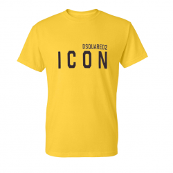 T-SHIRT 100% ΒΑΜΒΑΚΙ ΜΕ LOGO - ΚΙΤΡΙΝΟ - ICON ΜΕΓΑΛΟ